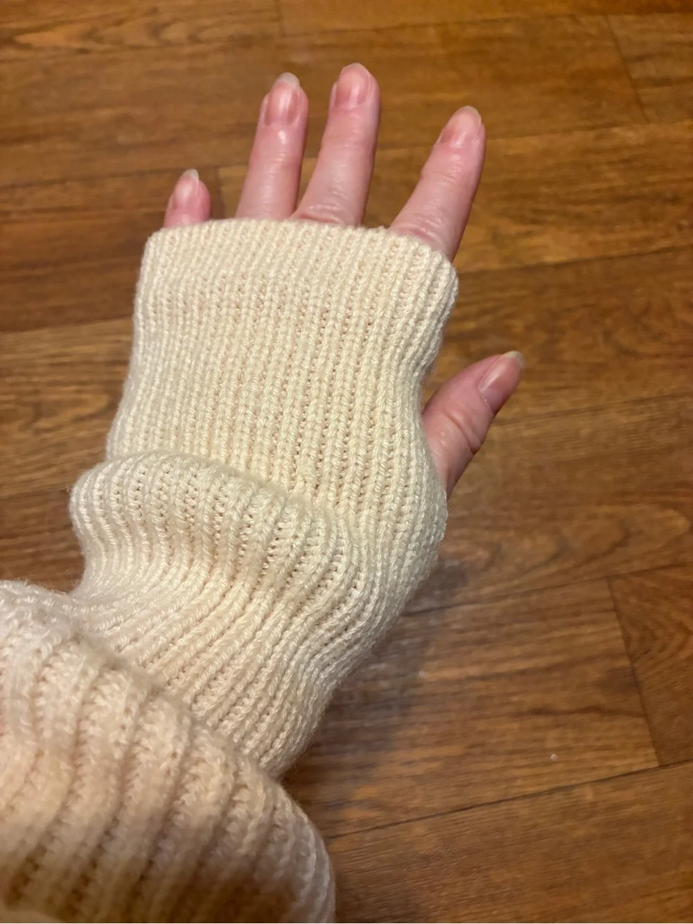 Cozy Cream Zip-Front Hooded Women's Sweater